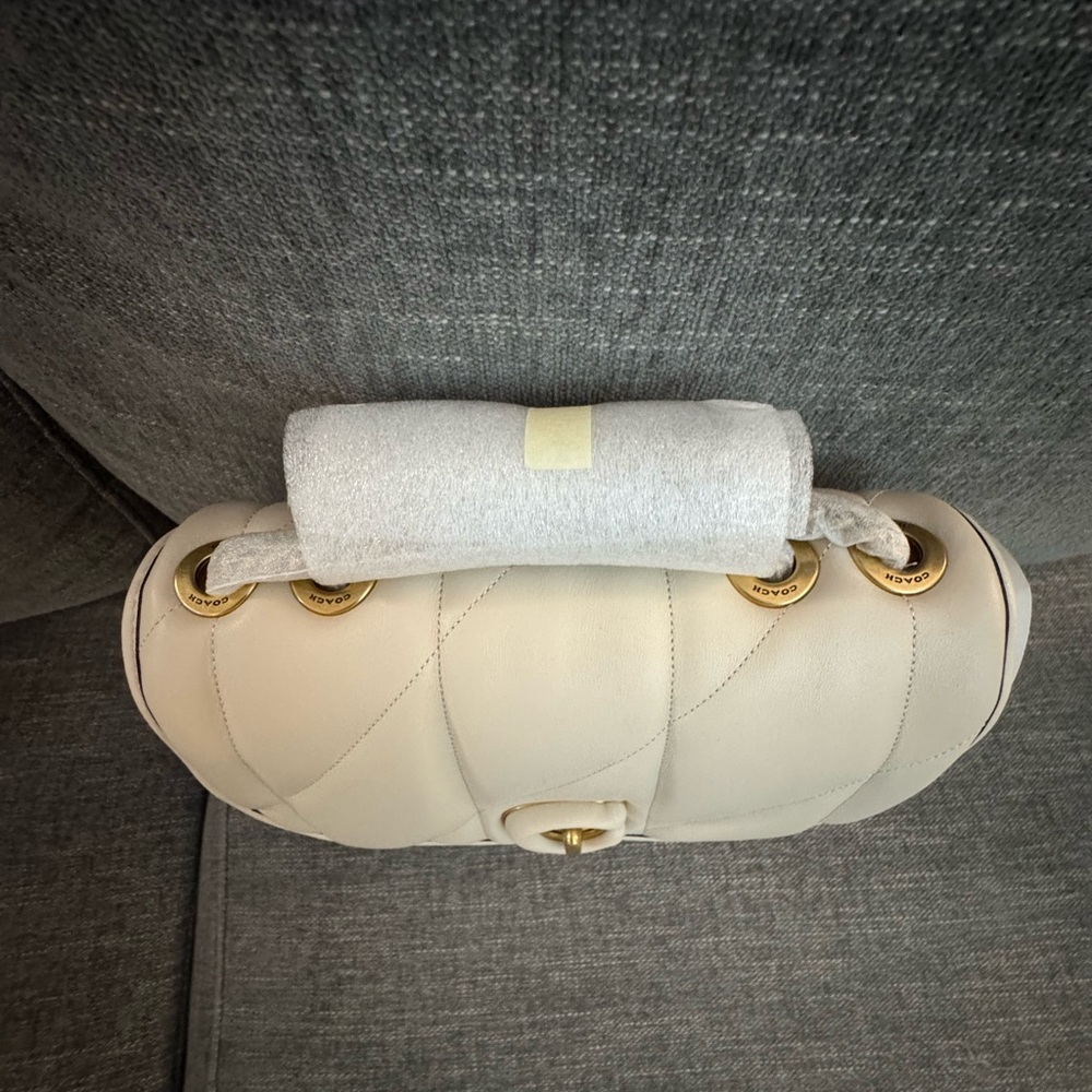 Coach Chalk Quilted Madison Shoulder Bag - Picture 7 of 14